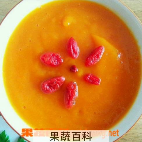 果蔬百科枸杞南瓜粥的做法