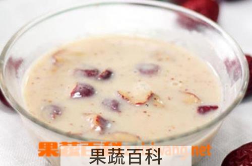 果蔬百科红枣南瓜豆浆粥的做法
