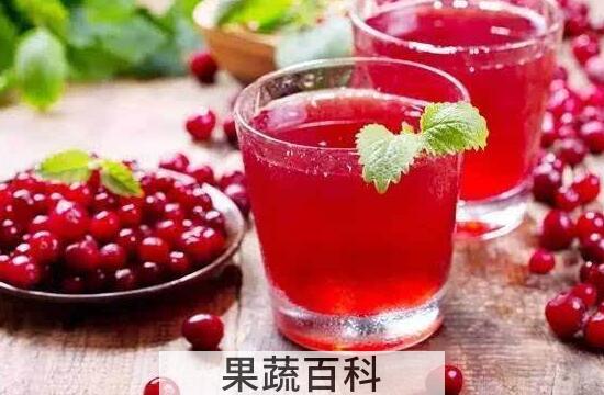 蔓越莓果汁的功效和危害