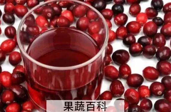 蔓越莓果汁的功效和危害