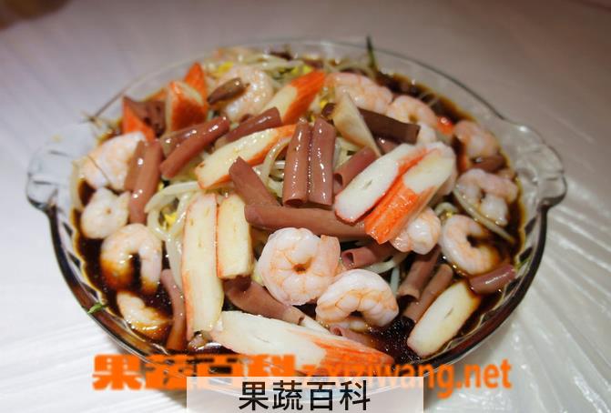 果蔬百科海鲜捞拌的做法