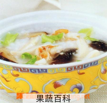果蔬百科参杞海参鱿鱼粥的做法