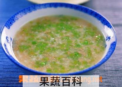 果蔬百科芋头芹菜粥的做法