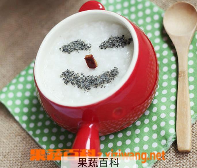果蔬百科黑芝麻粥的做法