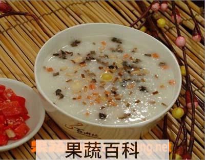 果蔬百科鸡丝莼菜粥的做法