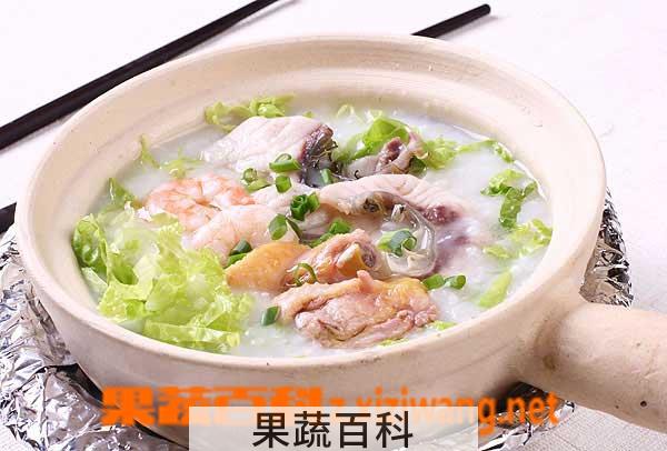 果蔬百科三鲜粥的做法