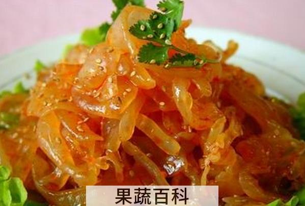 果蔬百科海蜇的功效与作用