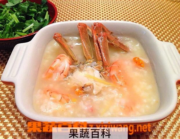果蔬百科横行霸道蟹肉粥的做法