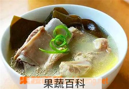 果蔬百科海带排骨汤的功效与作用