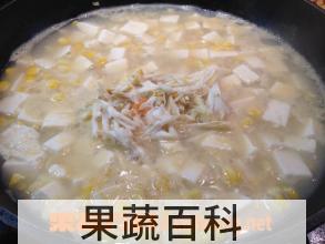 果蔬百科蟹肉豆腐粥的做法