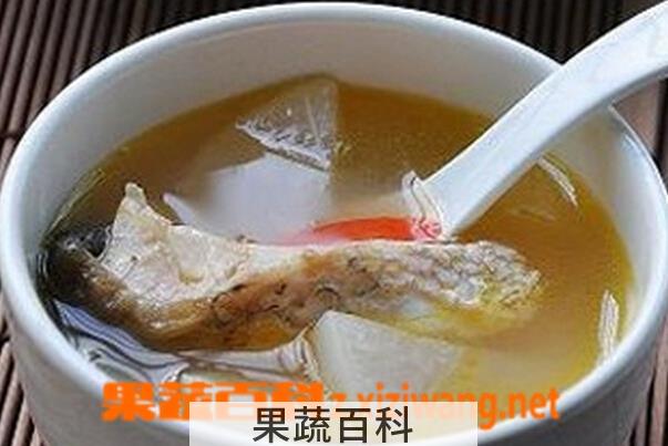 果蔬百科黑鱼汤的功效与做法
