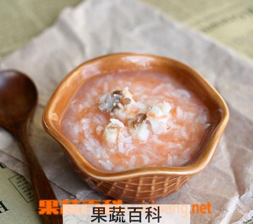 果蔬百科鳕鱼虾片粥的做法