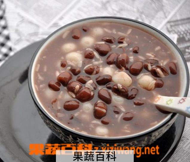 果蔬百科红豆酒酿圆子粥的做法