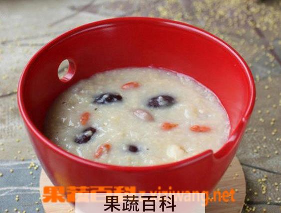 果蔬百科小米八宝粥的做法