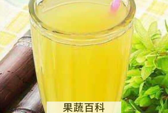 甘蔗姜汁的功效与作用