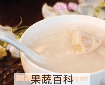 果蔬百科藕汁糯米粥的做法