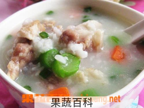 果蔬百科红绿咸骨粥的做法
