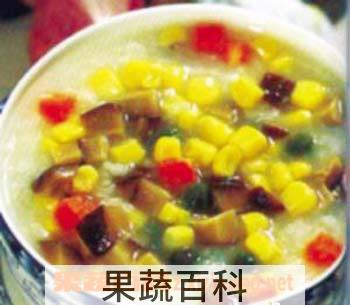 果蔬百科冰糖五色粥的做法