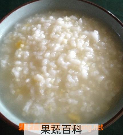 果蔬百科白玉米粥的功效与作用
