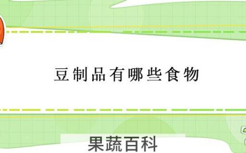 豆制品有哪些食物