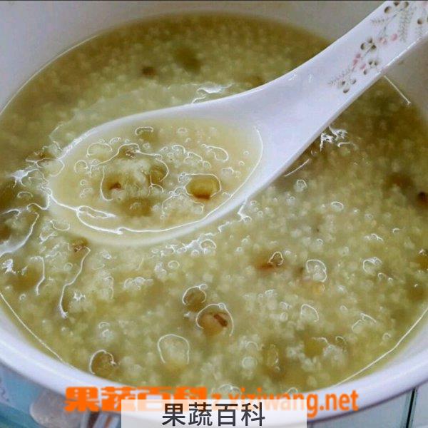 果蔬百科小米绿豆粥的做法