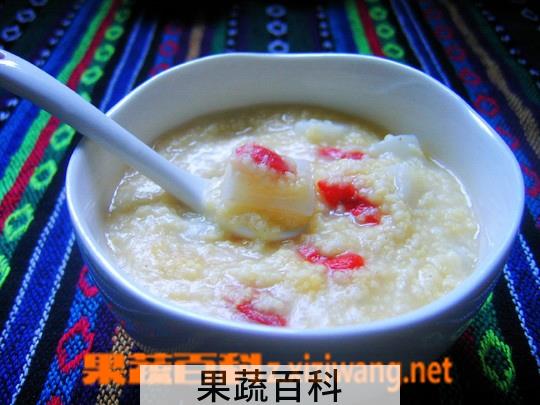 果蔬百科淮山枣泥粥的做法