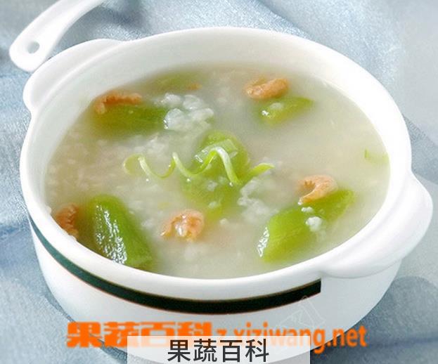 果蔬百科海米丝瓜粥的做法