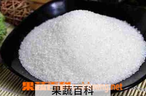 果蔬百科白砂糖的功效与作用