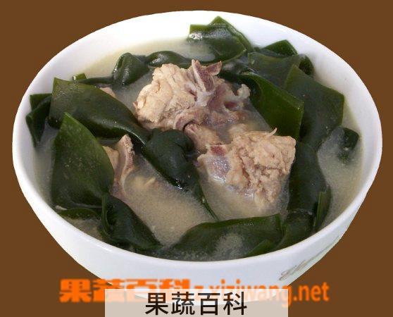 果蔬百科海带排骨汤