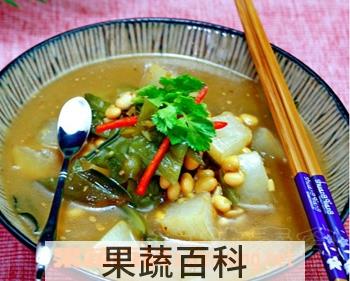 果蔬百科萝卜炖裙带菜