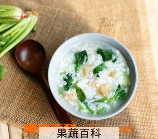 果蔬百科干贝菠菜粥的做法