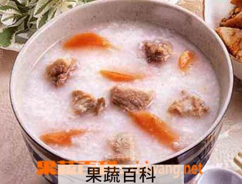 果蔬百科猪脊肉粥的做法