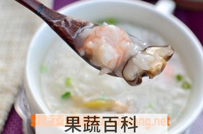 果蔬百科香菇海鲜粥的做法