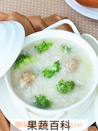 果蔬百科西兰花肉丸粥的做法