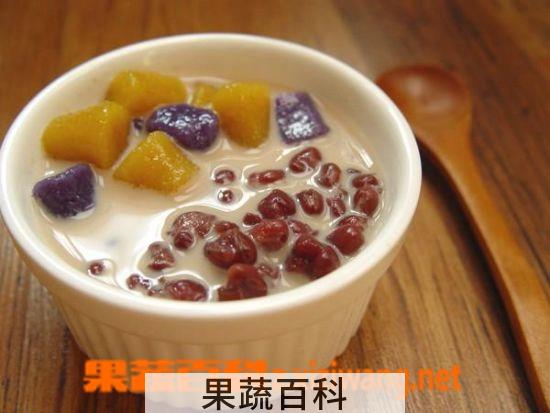 果蔬百科红豆芋圆粥的做法