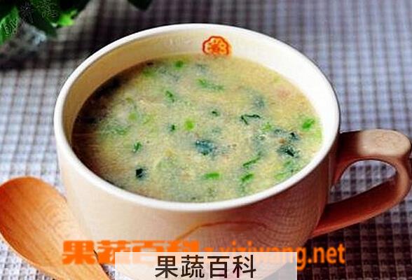 果蔬百科小米菠菜粥