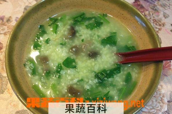 果蔬百科菠菜粥