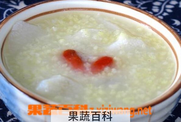 果蔬百科山药枸杞小米粥