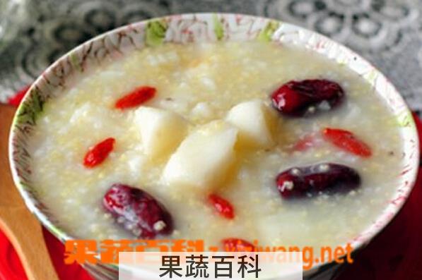 果蔬百科红枣枸杞山药粥