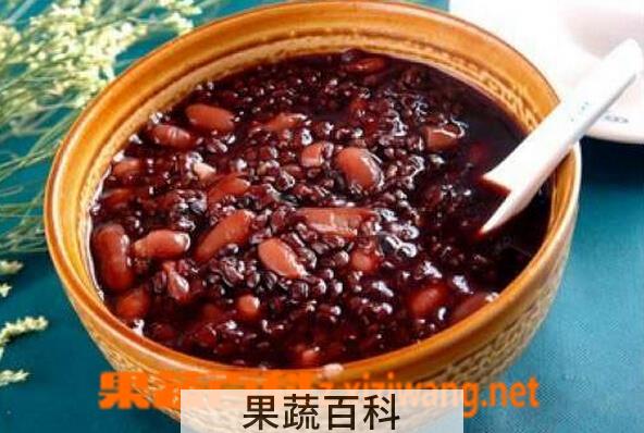 果蔬百科黑米八宝粥