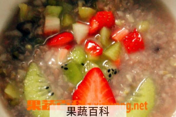 果蔬百科水果八宝粥