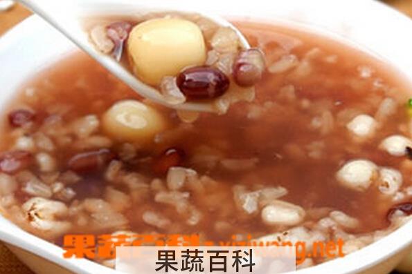 果蔬百科红豆莲子粥
