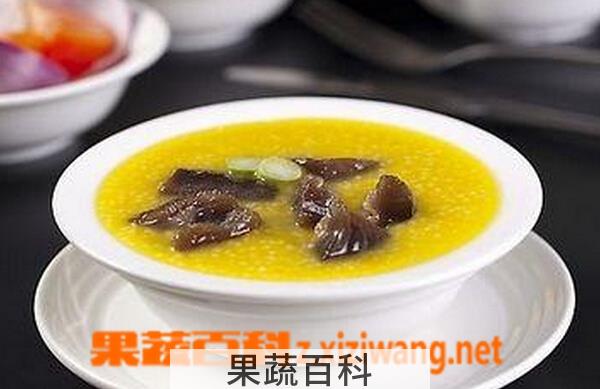 果蔬百科海参小米粥