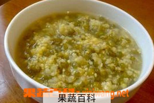 果蔬百科绿豆小米粥