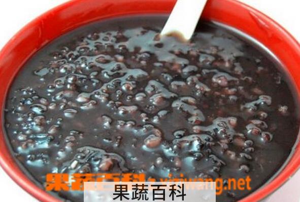 果蔬百科黑米粥