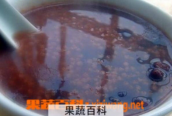 果蔬百科红豆小米粥