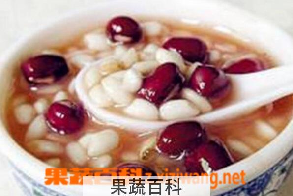 果蔬百科薏仁米红豆粥