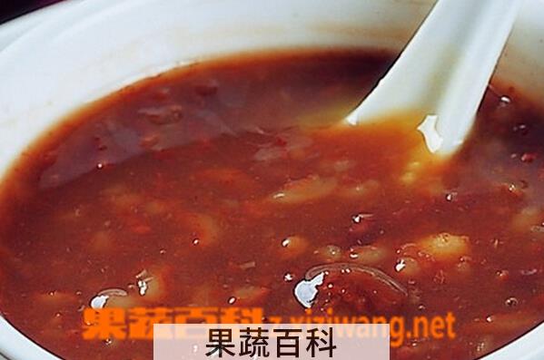 果蔬百科红豆粥