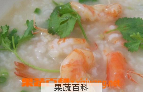 果蔬百科虾粥