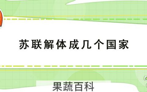 苏联解体成几个国家